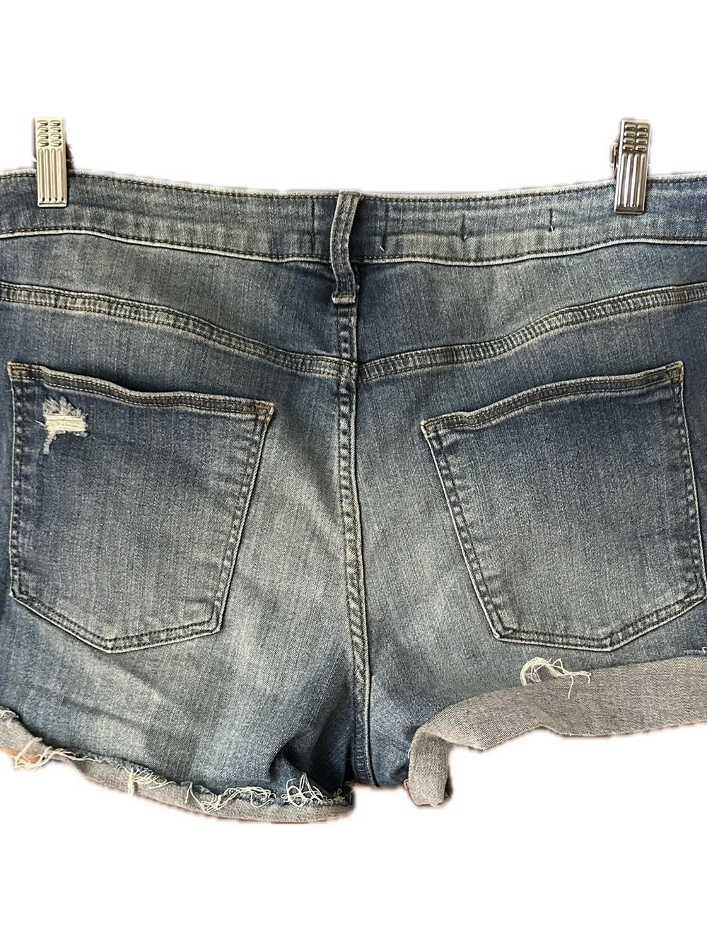 Universal Thread Blue Distressed Jean Shorts Blue Size 16/33